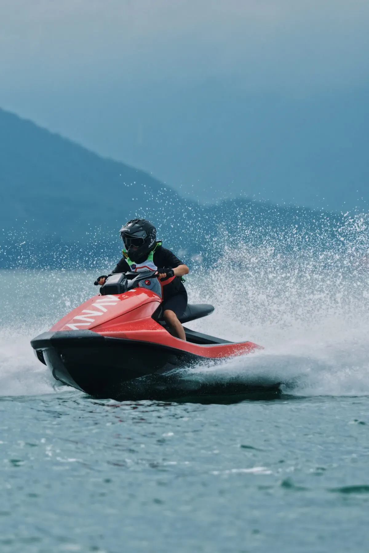 Rider enjoying an ANAVI electric PWC